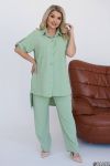 Весняно-літній костюм фісташка №100005 - фото 1