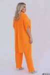 Весняно-літній костюм помаранчевий №100007 - фото 2
