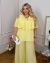 Стильний костюм жовтий №100026 - фото 6