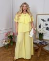 Стильний костюм жовтий №100026 - фото 7