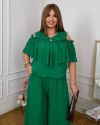 Стильний костюм зелений №100030 - фото 2