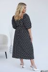 Сукня чорна в білий горох №100036 - фото 3