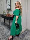Сукня трапеція зелена №100044 - фото 4