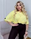 Крутезна оверсайз футболка лимон №100049 - фото 5