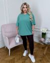Крутезна оверсайз футболка м ята №100053 - фото 7