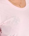 Футболка з стразами рожева №100065 - фото 3