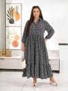Сукня чорна в квітку №100071 - фото 1