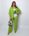 Прогулянковий костюм трійка салатний №100081 - фото 1