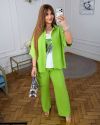 Прогулянковий костюм трійка салатний №100081 - фото 8