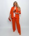 Прогулянковий костюм трійка помаранчевий №100085 - фото 1