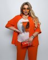 Прогулянковий костюм трійка помаранчевий №100085 - фото 2