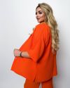 Прогулянковий костюм трійка помаранчевий №100085 - фото 3