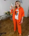 Прогулянковий костюм трійка помаранчевий №100085 - фото 4