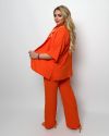 Прогулянковий костюм трійка помаранчевий №100085 - фото 5