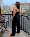 Стильний костюм трійка чорний №100126 - фото 3