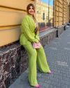 Костюм в стилі кімоно олива №100135 - фото 2