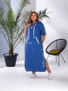Сукня у спортивному стилі джинс №100140 - фото 2