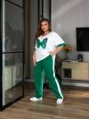 Прогулянковий костюм «Метелик» зелений №100152 - фото 4