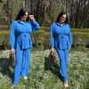 Костюм сорочка штани джинс №100280 - фото 1