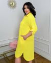 Стильна туніка-сорочка жовта №100624 - фото 5