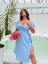 Сукня муслинова блакитна №100687 - фото 4