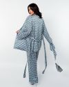 Костюм двійка з банданою блакитний №100937 - фото 2