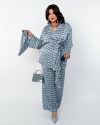 Костюм двійка з банданою блакитний №100937 - фото 5