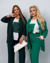Прогулянковий костюм трійка темнозелений №101010 - фото 5