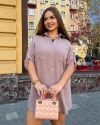Легка літня сукня сорочка з мусліну мокко №101014 - фото 6