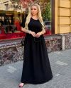 Сукня довга у стилі бохо чорна №101019 - фото 1