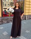 Сукня довга у стилі бохо шоколадна №101021 - фото 1