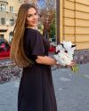 Сукня довга у стилі бохо шоколадна №101021 - фото 3