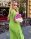 Сукня довга у стилі бохо салатова №101024 - фото 4