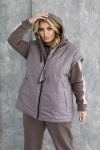 Костюм-трійка: худі штани жилет мокко №102233 - фото 8