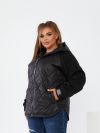 Демісезонна куртка чорна №102293 - фото 5