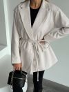 Піджак із щільного якісного кашеміру бежевий №102466 - фото 3