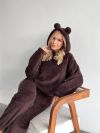 Домашній теплий костюм шоколад №102748 - фото 4