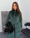 Стильний та комфортний костюм зелений із м’якого велюру №102772 - фото 7