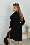 Сукня мікровельвет чорна №102782 - фото 3