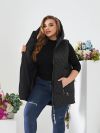 Стильна стегана жилетка чорна №102830 - фото 5