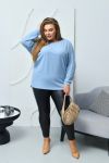 Туніка блакитна з рукавами типу «летюча миша» №102865 - фото 4