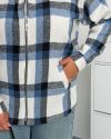 Стильна сорочка в клітинку блакитна №102924 - фото 3