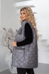 Желетка сіра №102997 - фото 3