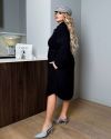 Сукня-сорочка з вельвету чорна №103193 - фото 3