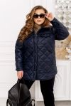 Неймовірно стильна синя коротка куртка №103363 - фото 1