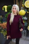 Светр-туніка в стилі бордо №103412 - фото 1