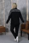 Чорний велюровий костюм +паетка на велюрі №103430 - фото 6
