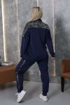 Синій велюровий костюм +паетка на велюрі №103431 - фото 3