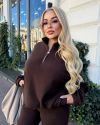 Стильний костюм шоколад для прохолодної погоди №103510 - фото 6