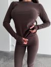 Базовий костюм термо шоколданий №103623 - фото 4